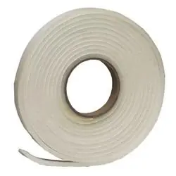 Frost King L342H Foam Tape, 3/4 in W, 17 ft L, 1/4 in Thick, Polyfoam, White