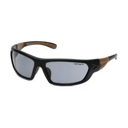 Carhartt Carbondale Series CHB220D Safety Glasses, Unisex, 64 x 37 mm Lens, Polycarbonate Lens, Wraparound Frame
