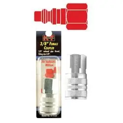 K-T INDUSTRIES Standard 6-5123 Coupler, 3/8 in, FNPT, Brass, Zinc