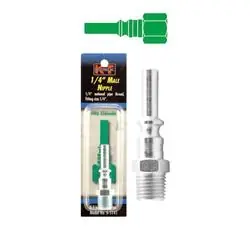 K-T INDUSTRIES LINCOLN 6-5141 Nipple, 1/4 in, MNPT, Steel, Zinc