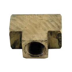 K-T INDUSTRIES MANIFOLD 6-5270 Tee Fitting, 1/4 in, FNPT, Brass