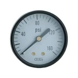 K-T INDUSTRIES 6-5472 Pressure Gauge, Rear-Mount