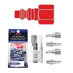 K-T INDUSTRIES 6-5115 Coupler Kit, 1/4 in, Brass, Zinc