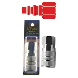 K-T INDUSTRIES 6-5129 Coupler, 1/2 in, FNPT, Brass, Zinc