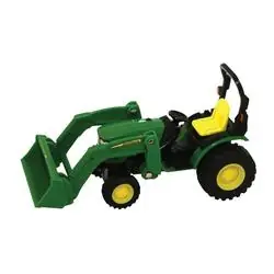 John Deere Toys Collect N Play 46584 Toy Tractor with Loader, 3 years and Up, Metal/Plastic, Green