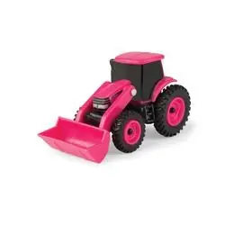 ERTL 46705 1 64 Scale Case-IH Tractor Toy with Loader, 3 years and Up, Plastic, Pink