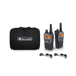 Midland X-Talker T70 T77VP5 Extreme Dual Pack, FRS, GMRS Band, 36 -Channel, 1.5 W Output, LCD Display, Black