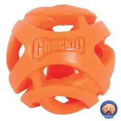 Chuckit! Breathe Right 31931 Fetch Ball, S, Rubber, Orange