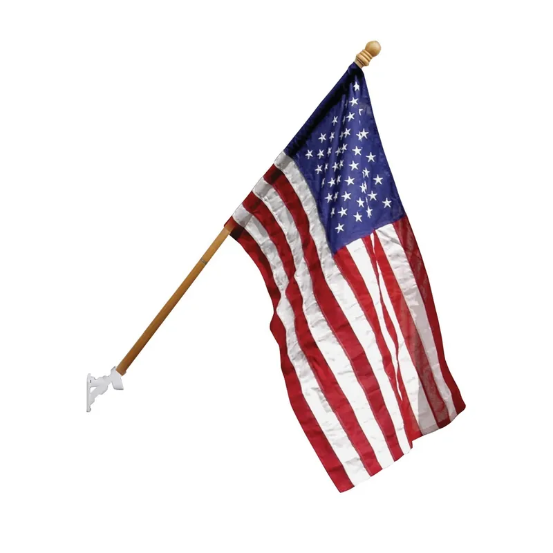 Valley Forge American Flag with 5 Foot Oak Pole
