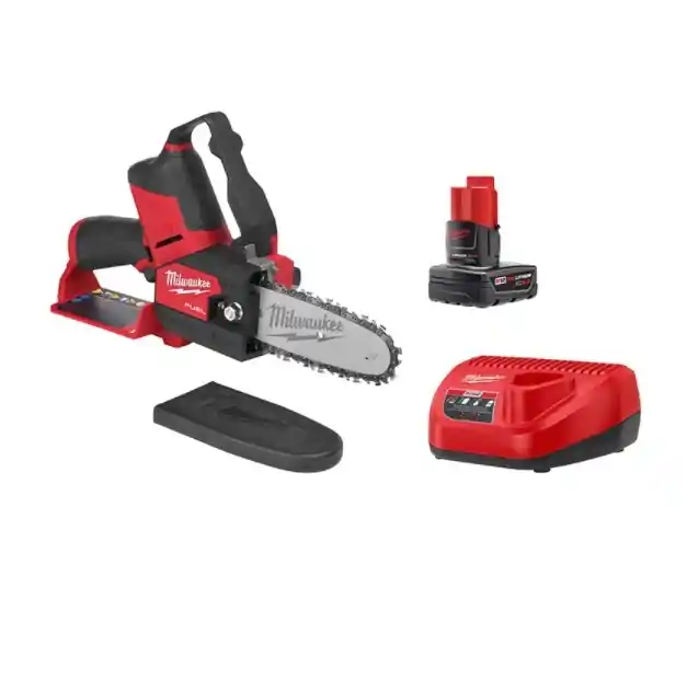 Milwaukee M12 FUEL 12 Volt HATCHET 6 in. Pruning Saw Kit with 4.0 Ah Battery and Charger