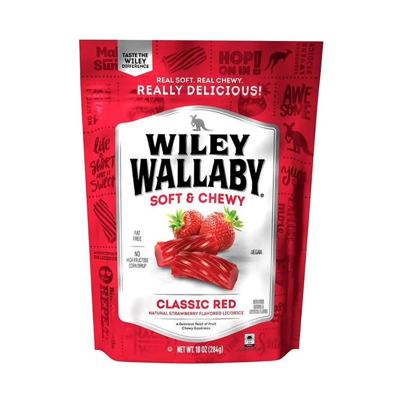 Kenny‘s Wiley Wallaby Gourmet Licorice, Classic Red, 10 oz.