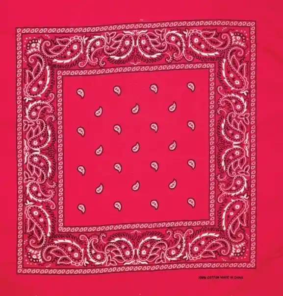 Artex Burgundy Paisley Bandana 8B005