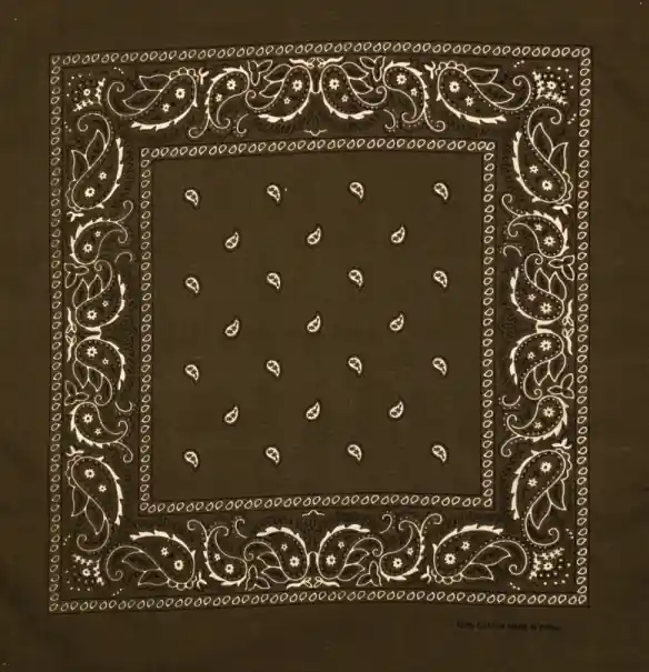 Artex Burgundy Paisley Bandana 8B005