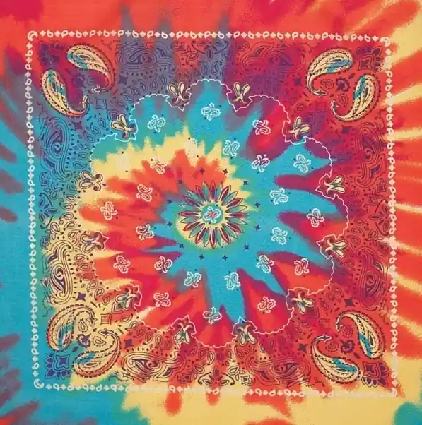Artex Burgundy Paisley Bandana 8B005