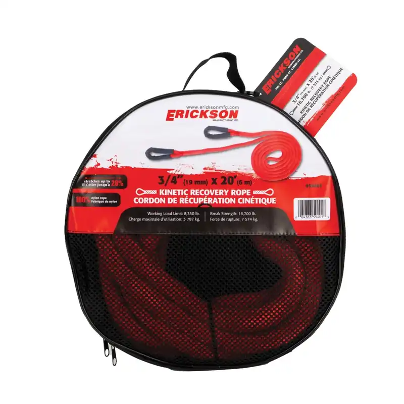 Erickson 3/4″ x 20′ 16,700 lb. Kinetic Recovery Rope