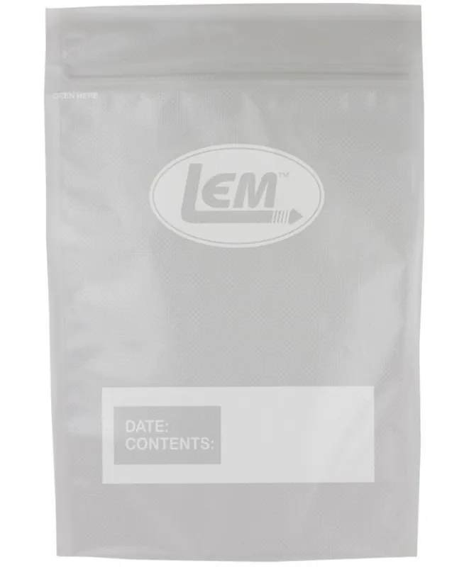 LEM Zipper Top Vacuum Bags - 1 Gallon 11"X16"