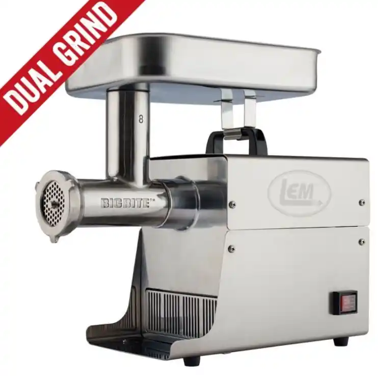 LEM Dual Grind - 8 Big Bite Meat Grinder 0.5HP