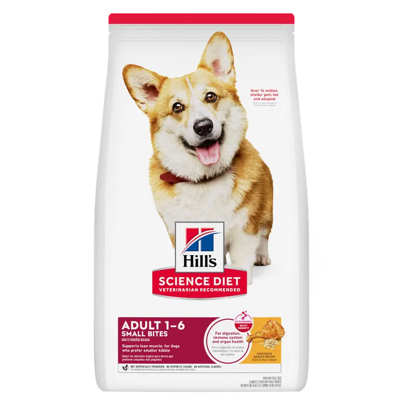 Hill‘s Science Diet Adult Small Bites Mega Bag - Chicken & Barley 45lb.
