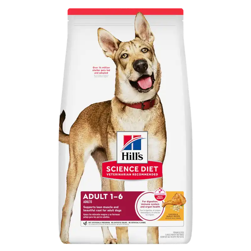 Hill‘s Science Diet Adult 1-6 Mega Bag - Chicken & Barley 45lb.