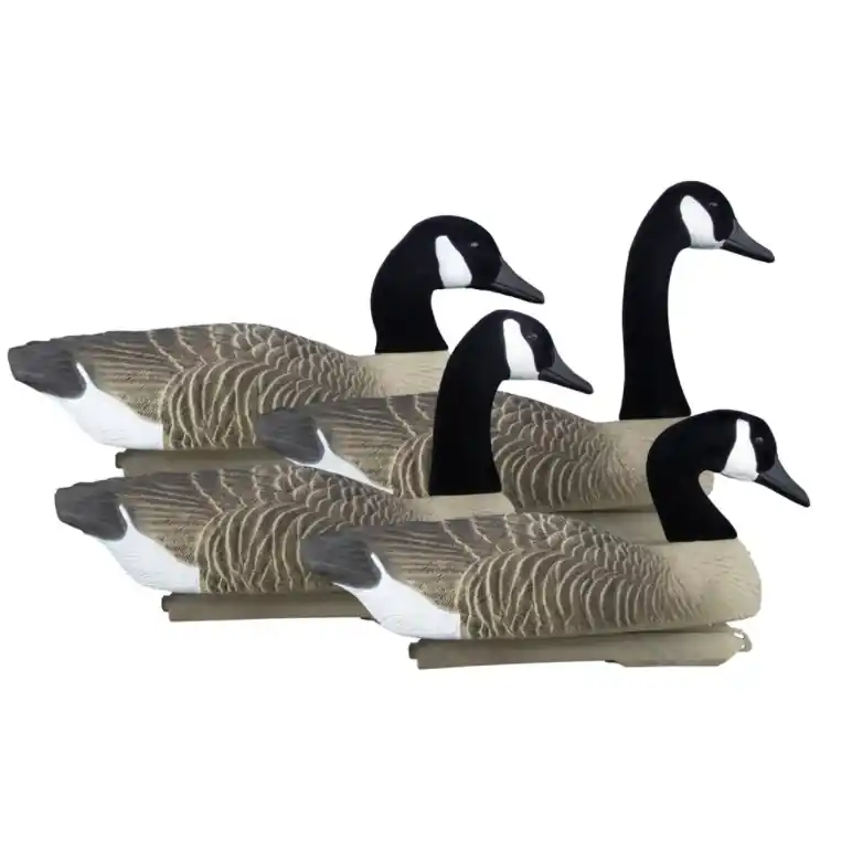 Higdon Outdoors Canadian Goose Decoys, Full Size Floater, Canada FOAM FILLED - 4 Pack