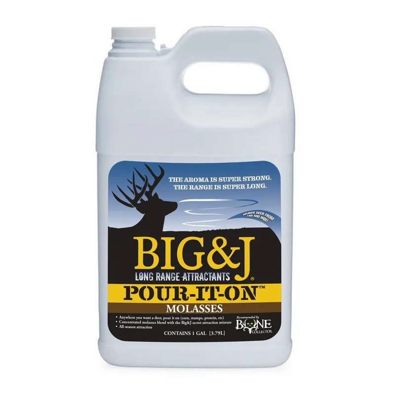 BIG & J Pour It On Molasses Liquid Deer Attractant - 1 gallon
