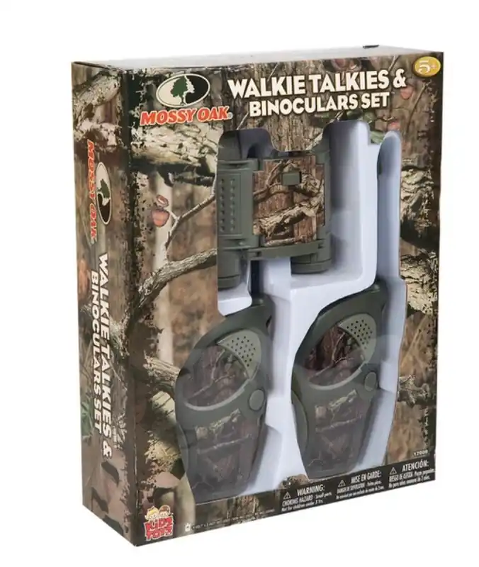 Mossy Oak Walkie Talkie and Binocular Set