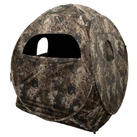 Duke + Boone 2-Man Spring Steel Ground Blind with Veil