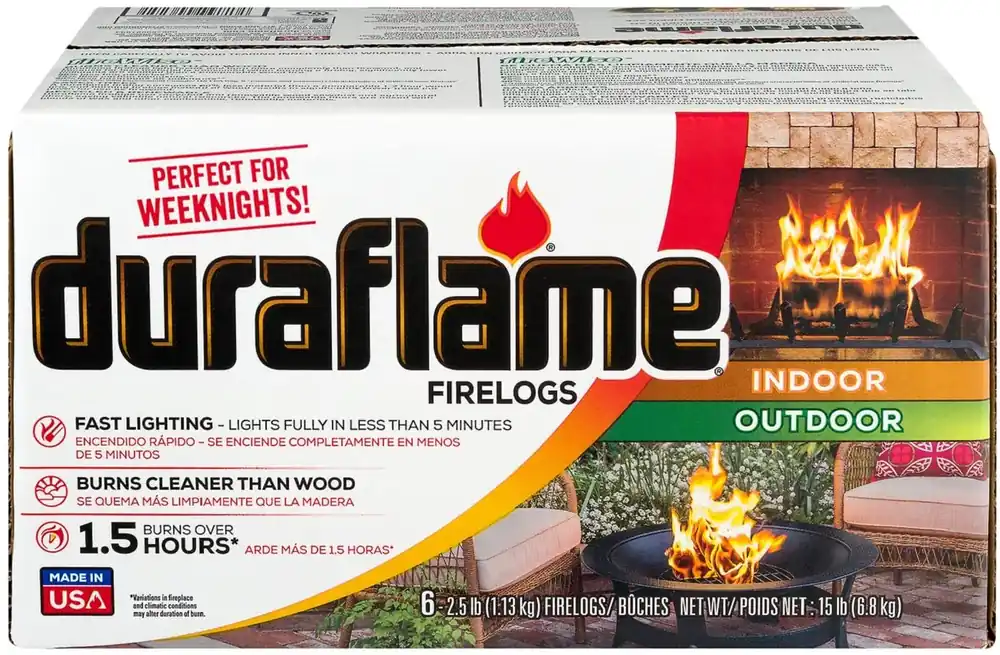 Duraflame Indoor/Outdoor Firelogs 2.5 lbs. (6-Pack)