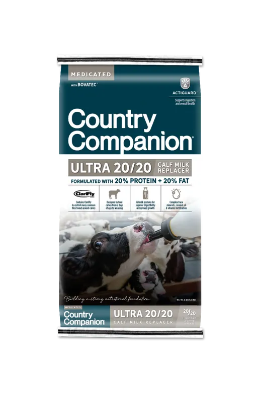 Country Companion Calf Milk Replacer Ultra 20/20 - 25 lbs.