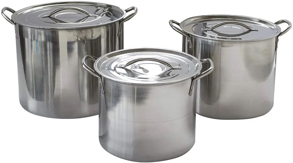 Amerihome 3 PC Stock Pot Set