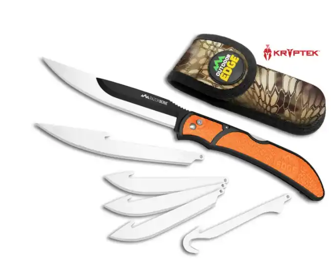 Outdoor Edge RazorBone Folding and Replaceable Blade Hunting Knife