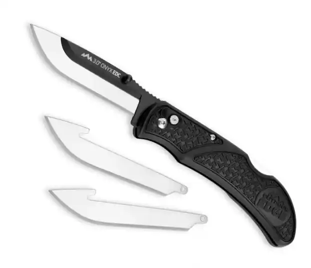 Outdoor Edge OnyxLite EDC Knife with Replaceable Blades