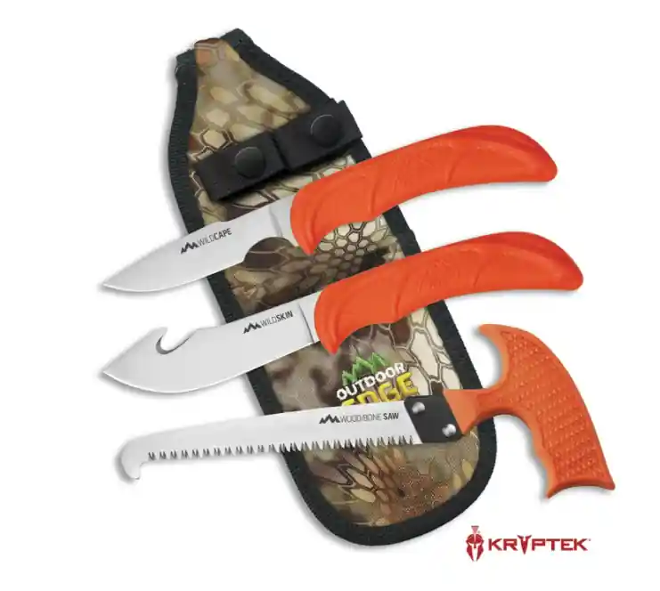 Outdoor Edge WildGuide 3 Piece Hunting Field Dressing Set