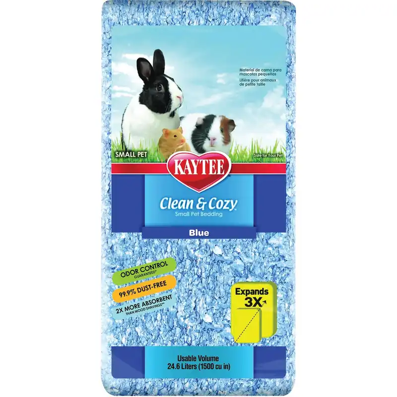 Kaytee Clean & Cozy 100037650 Bedding, 500 cu-in Coverage Area, Blue