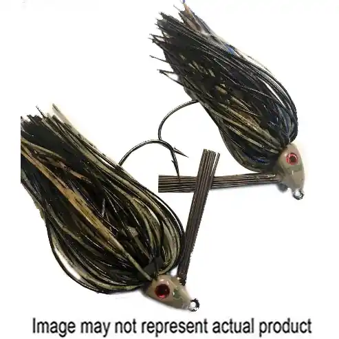 StarJigs Dirty Water Shiner Craw Jig SW-DIRTY-WATER Fishing Lure, Silicone, Black/Brown/Green Pumpkin/Silver Lure