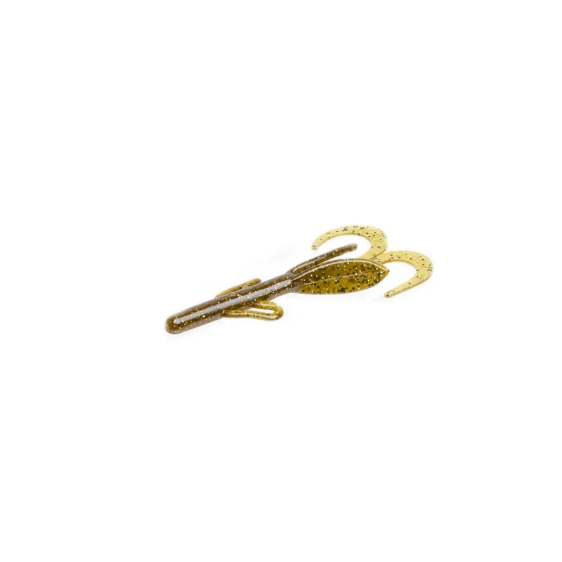 Zoom 042-284 Baby Brush Hog Bait, Green Pumpkin Bait