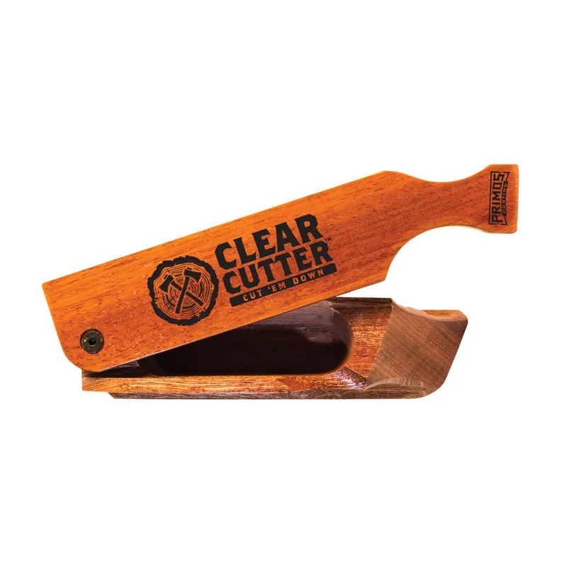 Primos Clear Cutter PS244 Box Turkey Call, Mahogany/Walnut Wood