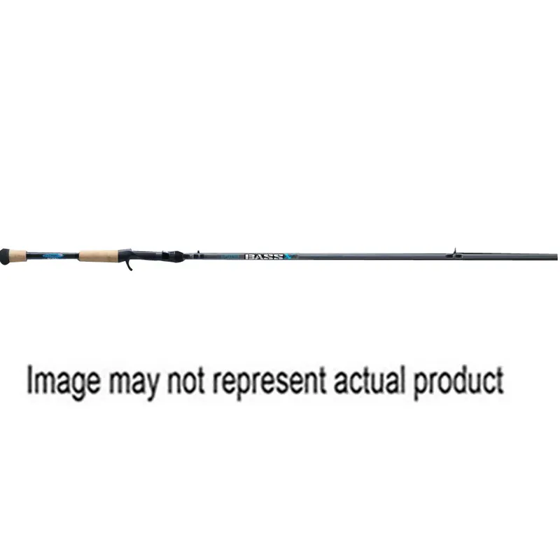 ST. CROIX ROD Bass X BXC74MHMF Casting Rod, 7 ft 4 in OAL, Split Grip Handle, Black
