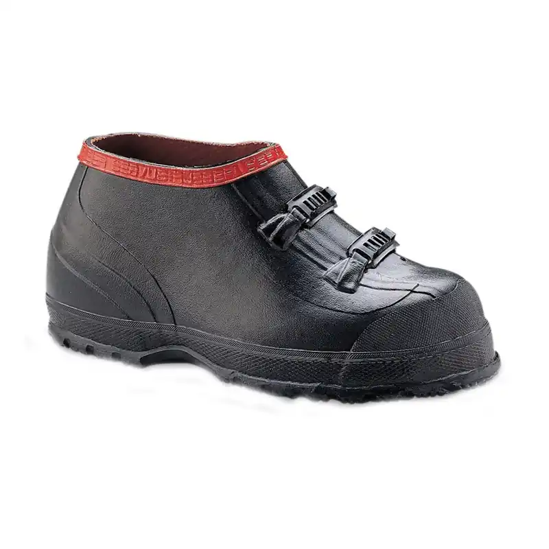 Ranger T469-15 Overshoes, 15, D W, Black/Red, Rubber Upper, Buckle Closure, No