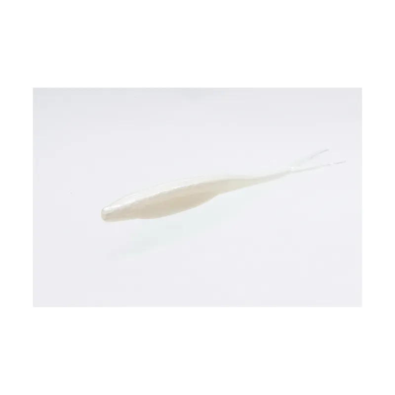 Zoom 023-045 Fishing Lure, Super Fluke, Plastic, White Pearl Lure