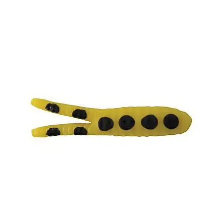 JOHNSON BSVP1/8-YBSP Fishing Lure, Beetle Spin, 1-Hook, Black Spots/Yellow Lure