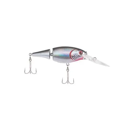 Berkley FFSH5J-BSV Jointed Fishing Lure, Flicker Shad, 2-Hook, Black Silver Lure