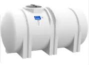 Ace Roto-Mold FS1005-48 Horizontal Bulk Storage Tank, 1005 gal Tank, Polyethylene, White