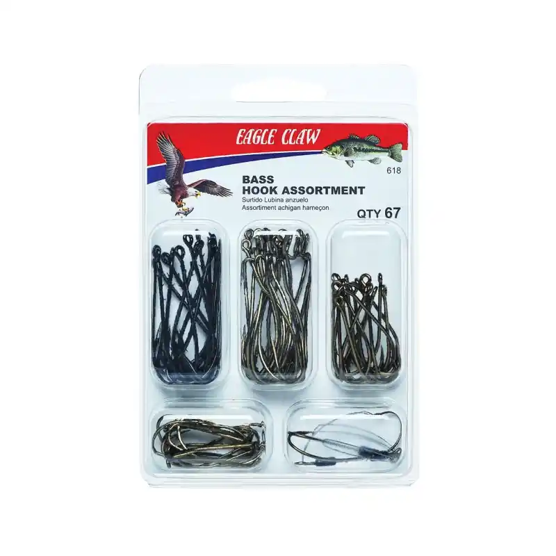 EAGLE CLAW 618H Bass Hook Assortment
