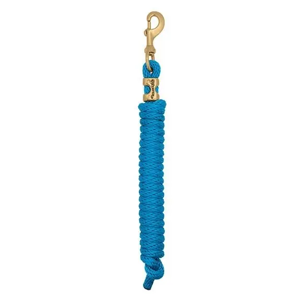 WEAVER LEATHER 35-2100-S29 Lead Rope, 5/8 in, 10 ft L, Polypropylene Line, Hurricane Blue