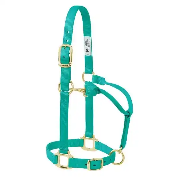 WEAVER LEATHER 35-1030-EM Chin/Throat Snap Halter, Suckling, Nylon, Emerald Green