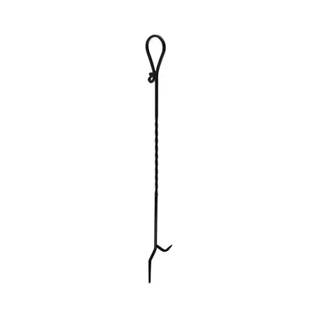 Panacea 15353 Fireplace Poker, 40 in OAL, Steel, Powder-Coated
