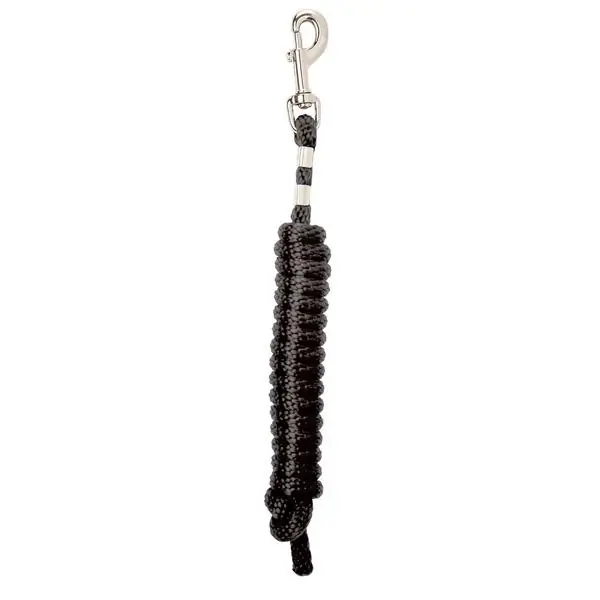 WEAVER LEATHER 35-4030-BK Lead Rope, 8 ft L, Fastening Method Snap, Poly Line, Black