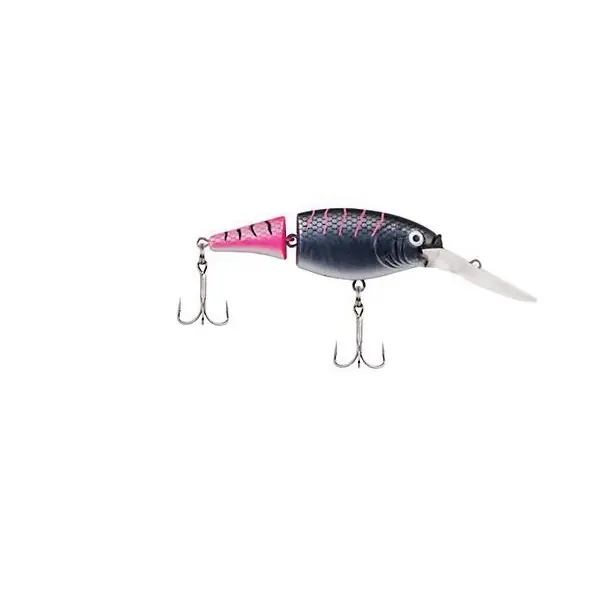 Berkley FFSH5J-FTBC Jointed Fishing Lure, Flicker Shad, 2-Hook, Firetail MF Black Cougar Lure
