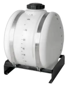 Ace Roto-Mold HZ0025-23 Horizontal Tank, 25 gal Tank, Polyethylene, White